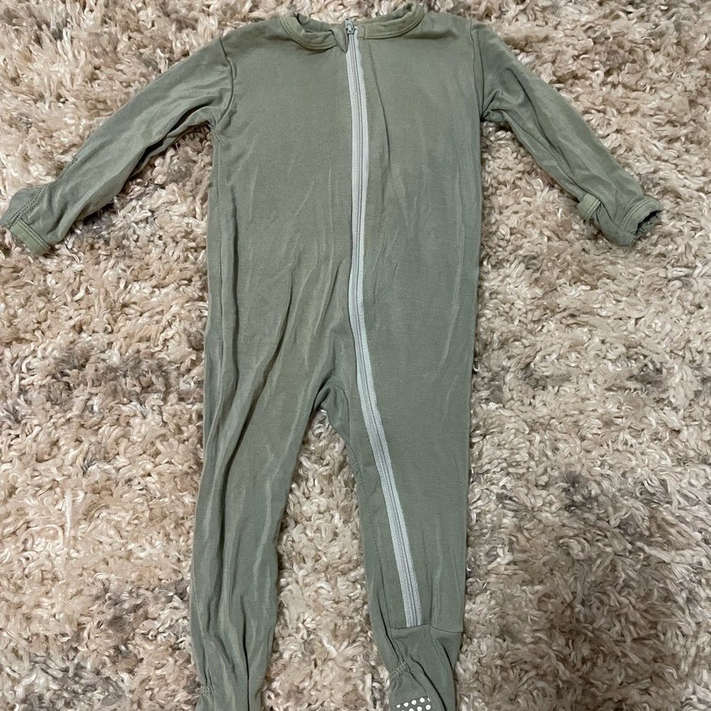Sage green kickee Pants